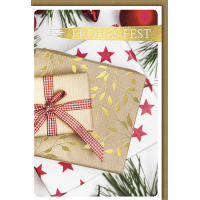 Weihnachtskarte mit Umschlag "Frohes Fest"...