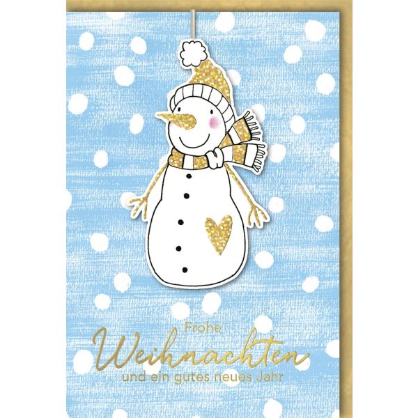 A 22GD465 Hochwertige Weihnachtskarte Glückwunschkarte mit Briefumschlag UVP: € 3,25