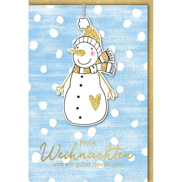 A 22GD465 Hochwertige Weihnachtskarte Glückwunschkarte mit Briefumschlag UVP: € 3,25