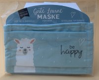 Gute Laune Maske - "be happy" - Schutzmaske - Gesichtsmaske - Atemschutzmaske - Geschenke für Dich