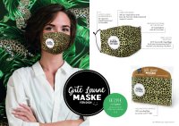Gute Laune Maske - "Glück ist ein Tag am Strand" - Schutzmaske - Gesichtsmaske - Atemschutzmaske - Geschenke für Dich