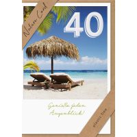 40. Geburtstag Nature Cards unverpackte...