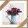 Allgemeine Wünsche Nature Cards Quadratische unverpackte Glückwunschkarte mit Umschlag Blumen in Gießkanne