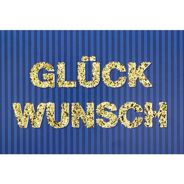 Allgemeine Wünsche Glückwunsch Glitzer Bling Bling Glückwunschkarte mit Umschlag