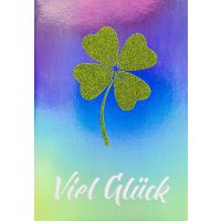 Allgemeine Wünsche Viel Glück Glitzer Kleeblatt...