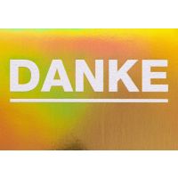Danke Bling Bling Glückwunschkarte mit Umschlag Gold...