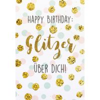 A Geburtstag Bling Bling Glückwunschkarte mit...