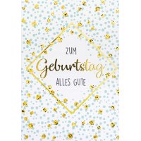 Geburtstag Bling Bling Glückwunschkarte mit Umschlag...