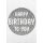 Geburtstag Bling Bling Glückwunschkarte mit Umschlag Happy Birthday to you silber Glitzer