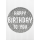 Geburtstag Bling Bling Glückwunschkarte mit Umschlag Happy Birthday to you silber Glitzer