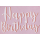 Geburtstag Bling Bling Glückwunschkarte mit Umschlag Happy Birthday rosa gold schwarze Punkte