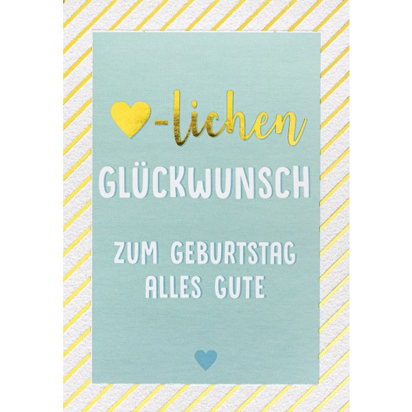 Geburtstag Bling Bling Glückwunschkarte mit Umschlag Herzlichen Glückwunsch Zum Geburtstag alles Gute