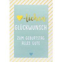 Geburtstag Bling Bling Glückwunschkarte mit Umschlag...