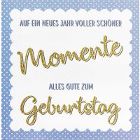 Geburtstag Bling Bling quadratische Glückwunschkarte...