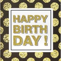 A Geburtstag Bling Bling quadratische...