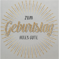 A Geburtstag Bling Bling quadratische...