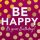 A Geburtstag Bling Bling quadratische Glückwunschkarte mit Umschlag Be Happy Its your Birthday Punkte