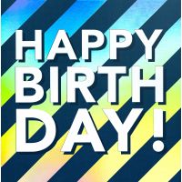 A Geburtstag Bling Bling quadratische...