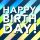 A Geburtstag Bling Bling quadratische Glückwunschkarte mit Umschlag Happy Birthday holo Streifen