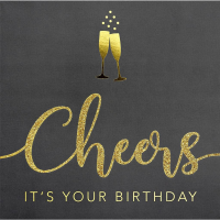 Geburtstag Bling Bling quadratische Glückwunschkarte...