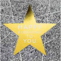 A Geburtstag Bling Bling quadratische...