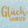 Allgemeine Wünsche Glückwunsch bunt Bling Bling quadratische Glückwunschkarte mit Umschlag