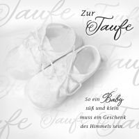 Taufe - Romantica - Quadratische Glückwunschkarte im Format 15x15cm mit Umschlag