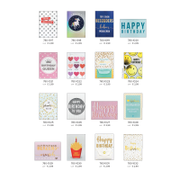 BlingBling Cards - 384 Glückwunschkarten mit Umschlägen - 64 Dekore - Bundle UVP: € 1148,16