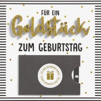 Geburtstag - Lettering Surprise - Quadratische Geldkarte...