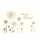 Beileid Kondolenz Trauerkarte Pusteblumen mit brauner Metallicfolie Herzliches Beileid Skorpions Art mit Umschlag