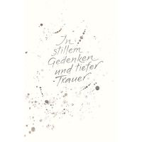 A Trauer Beileid Kondolenzkarte mit Umschlag In stillem...