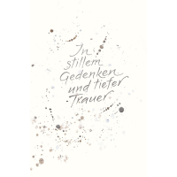 A Trauer Beileid Kondolenzkarte mit Umschlag In stillem...