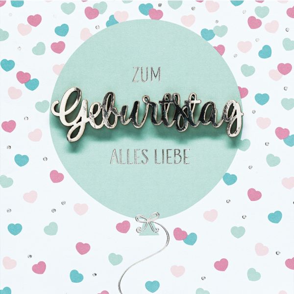 A Lettering Design Collection - Glückwunschkarte mit Briefumschlag - Doppelkarte im Format 15 x 15 cm - PER-778-2032