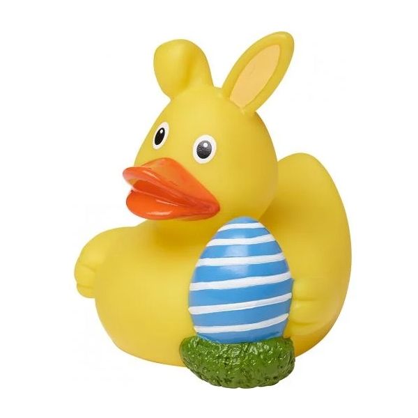 Oster Ente Osterei Ente Quietscheente Badeente ca. 8 cm gross