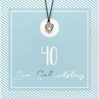 40. Geburtstag Little Things Card - Glückwunschkarte...