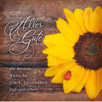 Allgemeine Wünsche Alles Gute Sonnenblume Romantica...