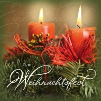 Weihnachten Romantica Quadratische Glückwunschkarte...