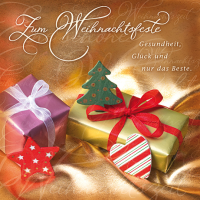 Weihnachten Romantica Quadratische Glückwunschkarte...