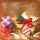 Weihnachten Romantica Quadratische Glückwunschkarte mit Umschlag Geschenke zum Weihnachtsfeste