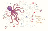 Geburtstag Skorpions Art - Karte mit Umschlag