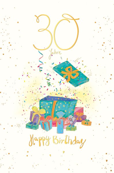 30. Geburtstag Skorpion`s Art - Karte mit Umschlag - Geschenke - mit Goldfolie