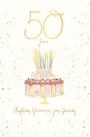 Zahlengeburtstag - 50. Geburtstag - Glückwunschkarte...