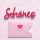 Allgemeine Wünsche Kauf dir was schönes Lettering surprise quadratische Glückwunschkarte mit Minikuvert und Umschlag