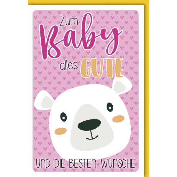 Geburt Baby Freudiges Ereignis Karte mit Umschlag "Zum süßen Baby"
