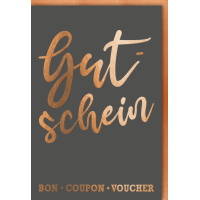 Gutschein Karte mit Umschlag Bon Coupon Voucher