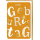 Geburtstag Glückwunschkarte mit Umschlag Zum Geburtstag Grosse Schrift