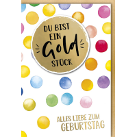 Geburtstag Glückwunschkarte mit Umschlag Du bist ein...