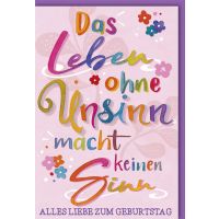 Geburtstag Glückwunschkarte mit Umschlag Alles Gute...
