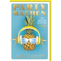 Geburtstag Glückwunschkarte mit Umschlag Ananas mit...