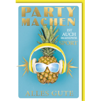 Geburtstag Glückwunschkarte mit Umschlag Ananas mit...